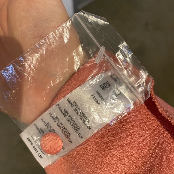 ASOS DESIGN crop top thigh split satin midi dress - Picture 14 of 17